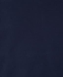 A dark navy vest featuring a smooth, soft texture, suitable for safety wear, with a logo present.