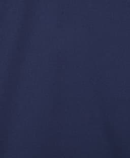 A close-up view of a navy fabric, showcasing a smooth texture suitable for work shirts.