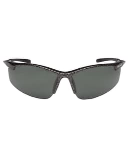 Sunglasses featuring a sleek black frame and grey polarised lenses, designed for leisure and outdoor activities.
