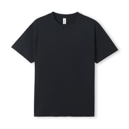 A navy blue unisex t-shirt with short sleeves and a plain design. It features a label inside the neckline.