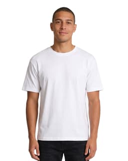 A maroon and an olive green unisex regular T-shirt displayed on two individuals, featuring casual fits and a logo.