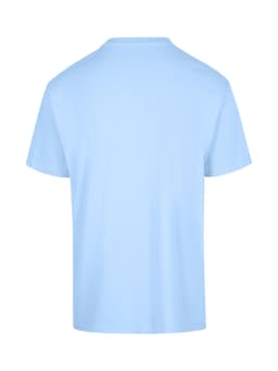 A light blue unisex regular T-shirt with a simple design and no visible branding on the back.
