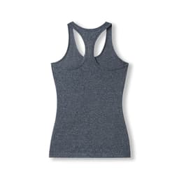 A dark grey athletic T-back singlet with a fitted design and no visible branding.