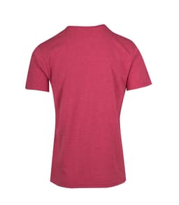 A maroon heavy marl T-shirt with a simple design and no visible branding.