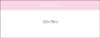 A notepad featuring a pink header, measures 200x75mm, with 25 leaves and a logo at the top.