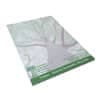 A6 writing pad featuring a tree design, with 10 leaves, predominantly white and green colours, and a logo present.