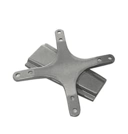 A TV stand mounting bracket in grey, featuring multiple attachment points for easy installation.
