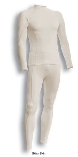 A pair of full-length tights in a skin tone colour, featuring a fitted design with a smooth texture.