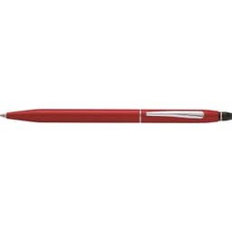 A drink bottle in crimson red, featuring a sleek design and a logo.