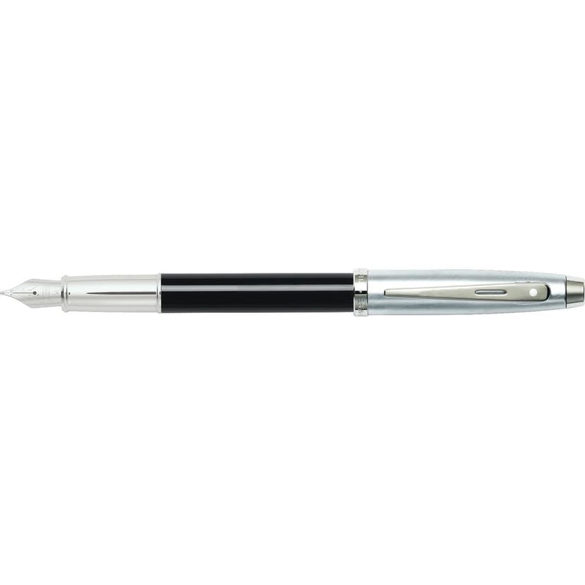 112468_sheaffer_100_glossy_black_chrome_nickel_pt_mfp