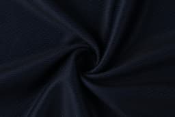 A fabric swatch featuring a dark navy blue material with a subtle textured pattern, ideal for athletic wear.