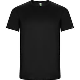 A black Imola T-Shirt with a simple design and short sleeves, featuring a small logo.