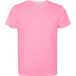 A pink Estoril T-Shirt featuring a simple, classic design and a logo on the label.