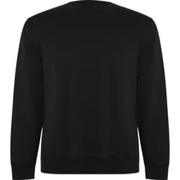 A black Batian sweatshirt with a crew neckline and long sleeves. It features a simple design and a brand logo.