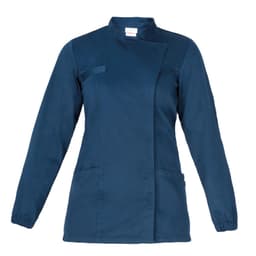 A navy blue Amanda Tunic featuring a stylish design, two front pockets, and a logo.