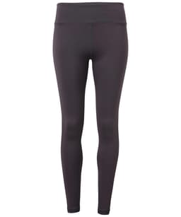 Performance leggings in dark grey, featuring a high waistband and a smooth, fitted design. The product has a logo.