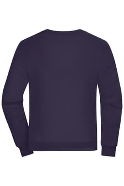 A navy oversized sweatshirt with a simple design and no visible branding.