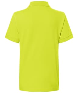 A bright lime green Classic Polo Junior shirt with a collar and short sleeves, featuring a logo.