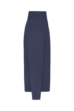 A men's zip cardigan in a deep navy colour, featuring a full-length design and a small logo.