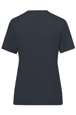 A dark grey workwear t-shirt with short sleeves and a crew neck, viewed from the back. It features a logo.