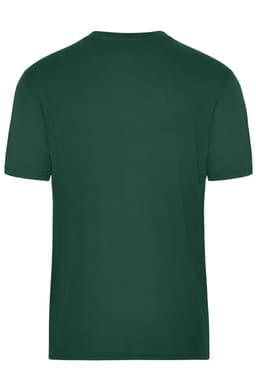 A green men's workwear t-shirt featuring a standard crew neck and short sleeves. It has a logo on the back.