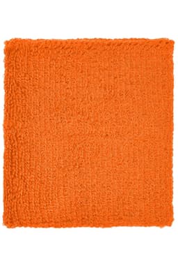 An orange Terry Wristband with a textured surface, suitable for headwear. The product features a logo.