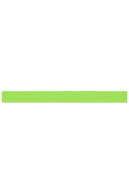 A bright green ribbon for promotions. It has a smooth texture and is suitable for various decorative uses.