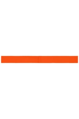An orange ribbon for promotional use, featuring a plain design without any markings or logos.