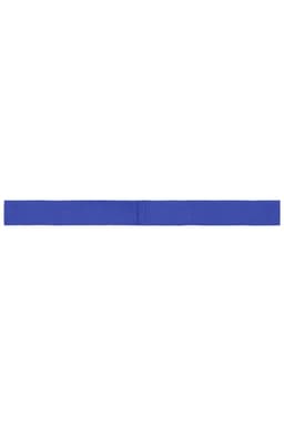 A blue ribbon for promotion, featuring a smooth texture and a consistent width throughout.