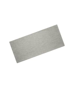 A grey Bio Cotton headband displayed flat, featuring a simple design and a branding logo.