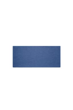 A blue bio cotton headband on a light background, featuring a simple design and no visible branding.