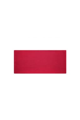 A red Bio Cotton headband displayed flat, featuring a simple design and a logo.