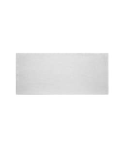 A plain, rectangular headband in a soft, light grey colour made from bio cotton. It features a simple design without embellishments.