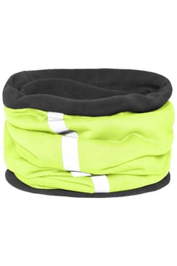 A bright yellow and black Winter X-Tube with reflective detailing, designed as a clothing accessory.