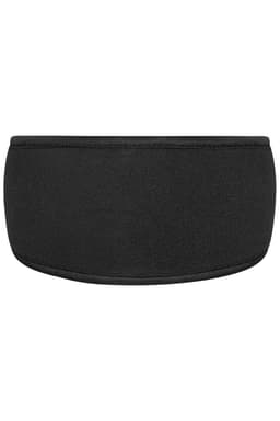 A black Thinsulate™ headband with a smooth finish and a simple design, featuring a logo.