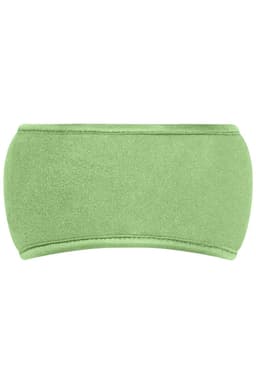 A green Thinsulate™ headband with a smooth, soft texture and a simple design. It features a logo.