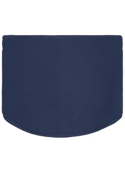 A navy blue Thinsulate™ neck warmer featuring a smooth, rounded design, ideal for keeping warm in cold weather.