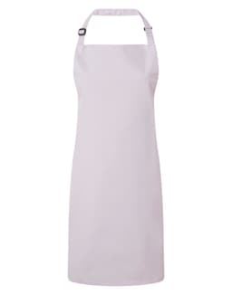 A light purple bib apron with an adjustable neck strap and no visible logos or branding.