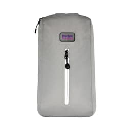 A grey Sling Eco Bag with a zippered compartment and a small logo at the top.