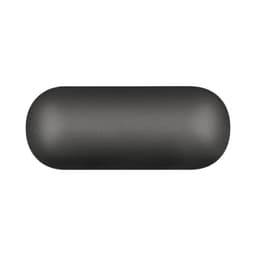 A black oval charging case for Aria True Wireless Earbuds is displayed. The case has a smooth finish and a seamless design.