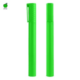 A Jumbo Highlighter Pen in vibrant green, featuring a clip and textured grip, with a logo on one side.
