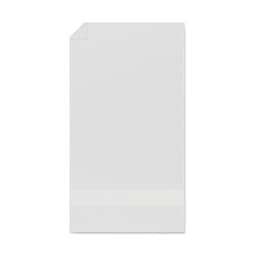 A plain white drink bottle with a sleek design and subtle branding at the base.