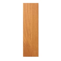 A wooden panel in a warm, honey-brown finish with a smooth texture and natural wood grain pattern.
