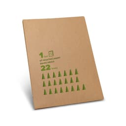 Poe – A4 document folder made from 100% recycled paper (450 g/m²)