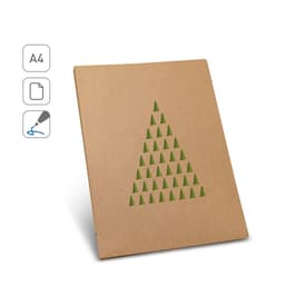 Poe – A4 document folder made from 100% recycled paper (450 g/m²)
