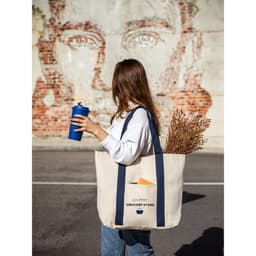 Ville – 100% cotton canvas bag with front and inside pocket (280 g/m²)