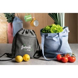Chancery – Drawstring bag in recycled cotton (70%), polyester (30% rPET) (140 g/m²)