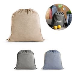Chancery – Drawstring bag in recycled cotton (70%), polyester (30% rPET) (140 g/m²)