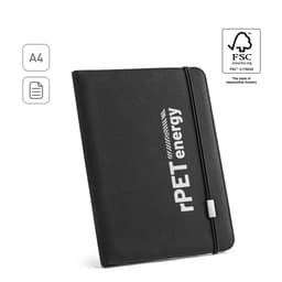 Emerge Folder II – A4 folder in recycled polyester (100% rPET) 300D with elastic closure