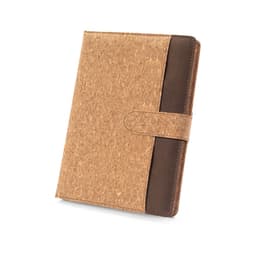 Fielding – A5 folder in cork and recycled polyester (100% rPET) with removable notebook